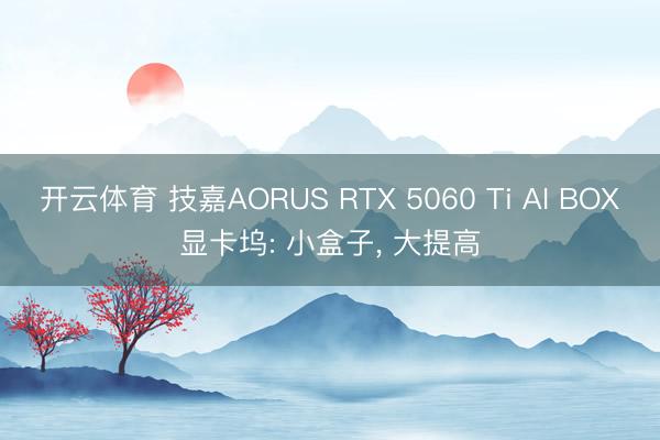 开云体育 技嘉AORUS RTX 5060 Ti AI BOX显卡坞: 小盒子， 大提高