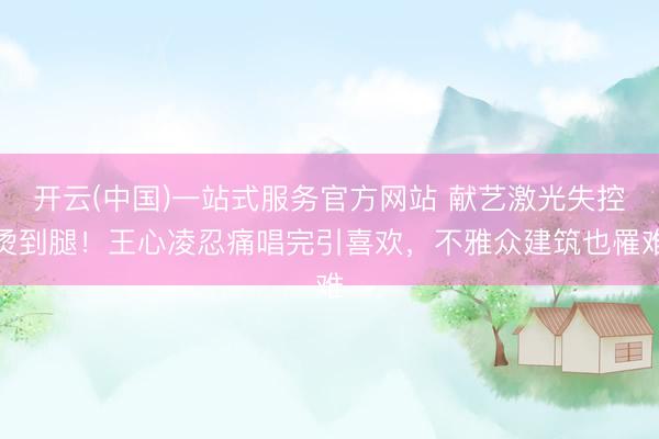 开云(中国)一站式服务官方网站 献艺激光失控烫到腿！王心凌忍痛唱完引喜欢，不雅众建筑也罹难